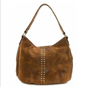 Patricia Nash leather studded hobo bag